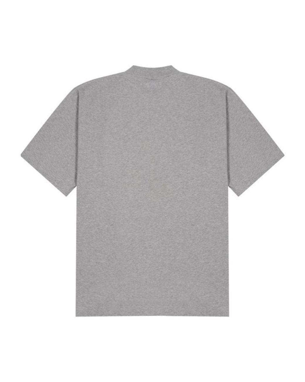 Vetements Gray Short-Sleeved T-Shirt for men