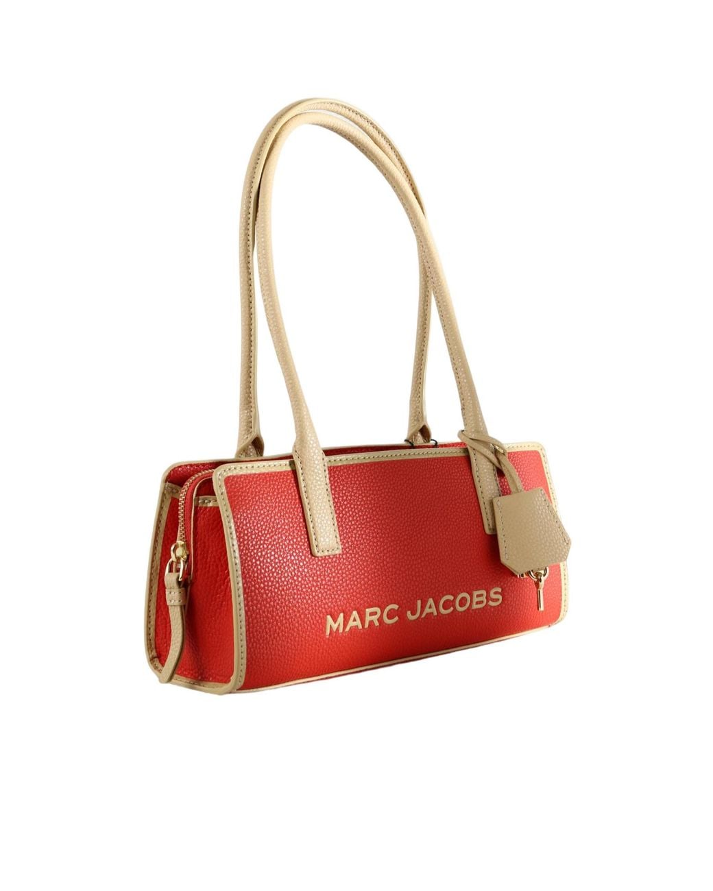 Marc Jacobs Red Logo-Plaque Shoulder Bag