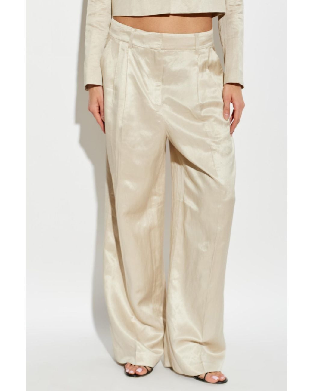 AllSaints Natural Helena Wide-Leg Pants