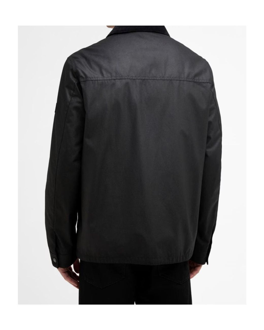 Barbour Black Zippered Long-Sleeved Casual Jacket for men