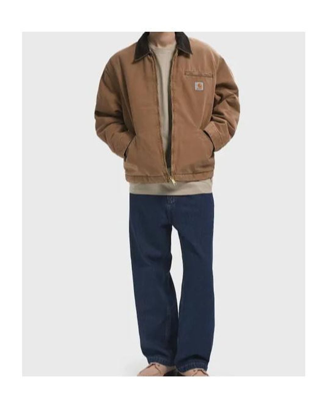 Carhartt Brown Og Detroit Jacket for men