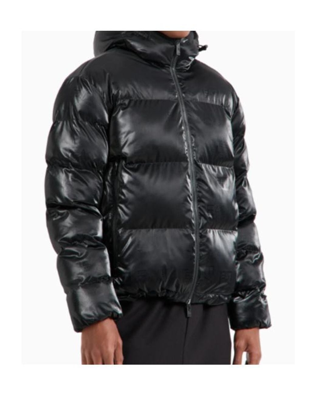 EA7 Gray Winter Jackets for men