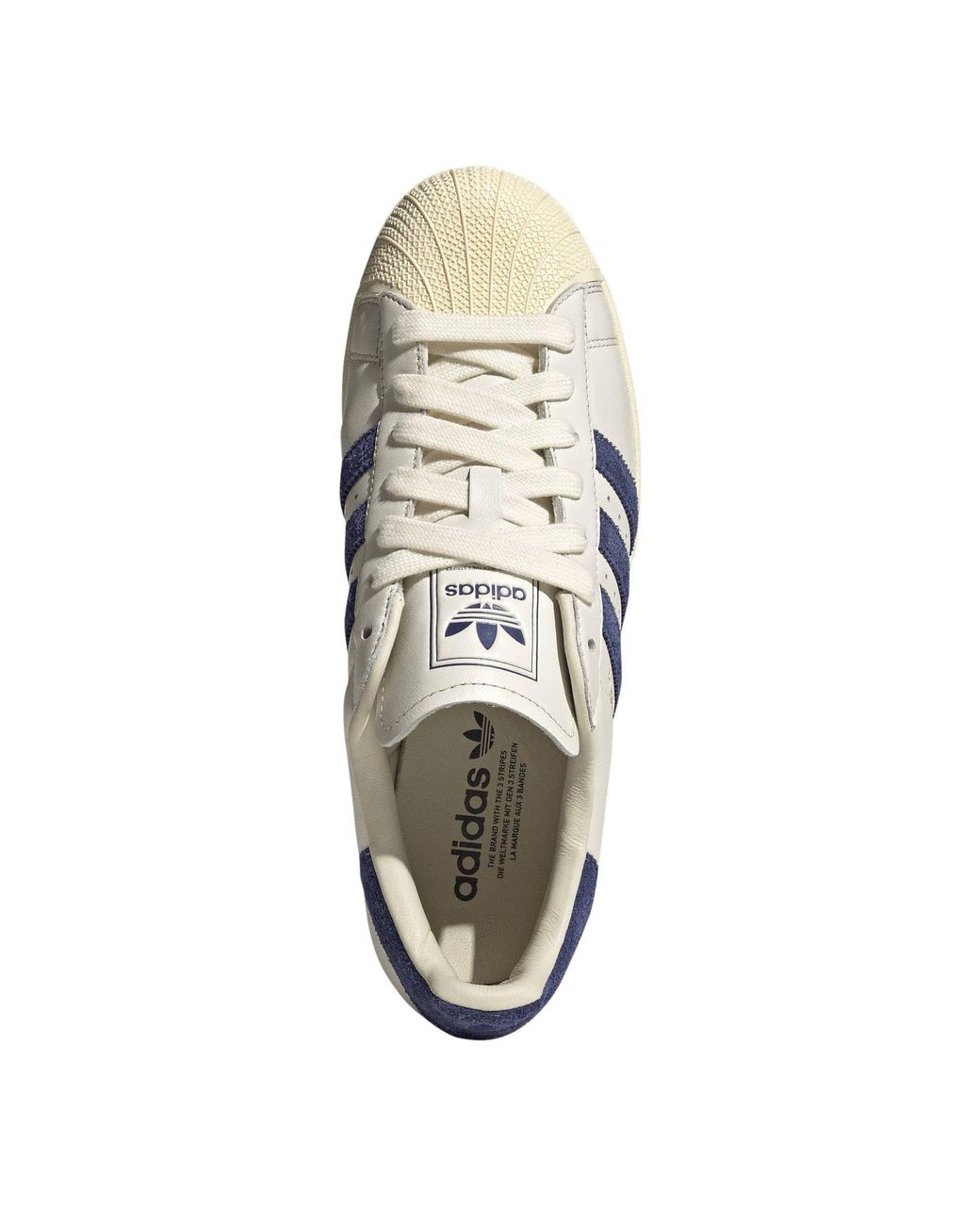 Adidas Originals Blue Low-Top Leather Sneakers for men