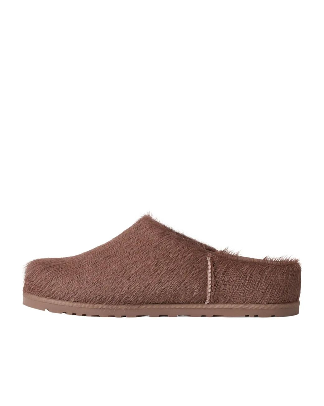 Ugg Brown Otzo Hair Clogs