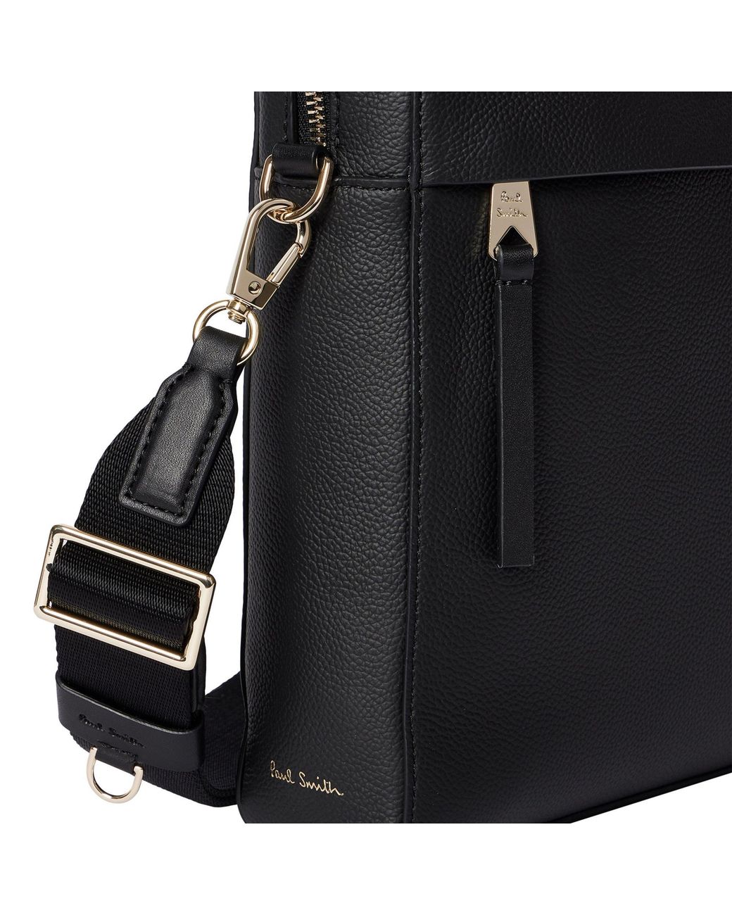 Paul Smith Black Leather Briefcase for men