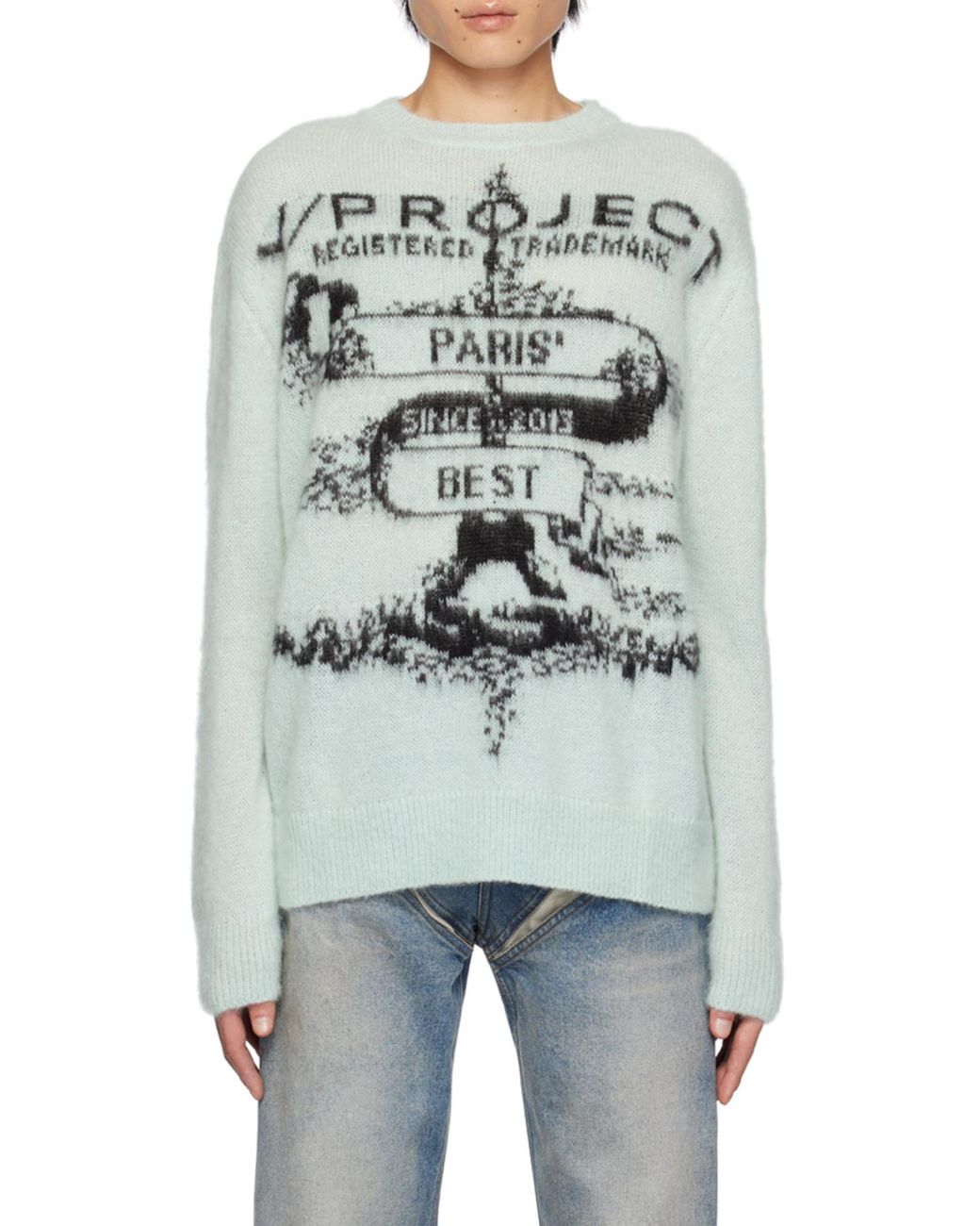 Y. Project White Paris' Best Logo-Jacquard Jumper for men