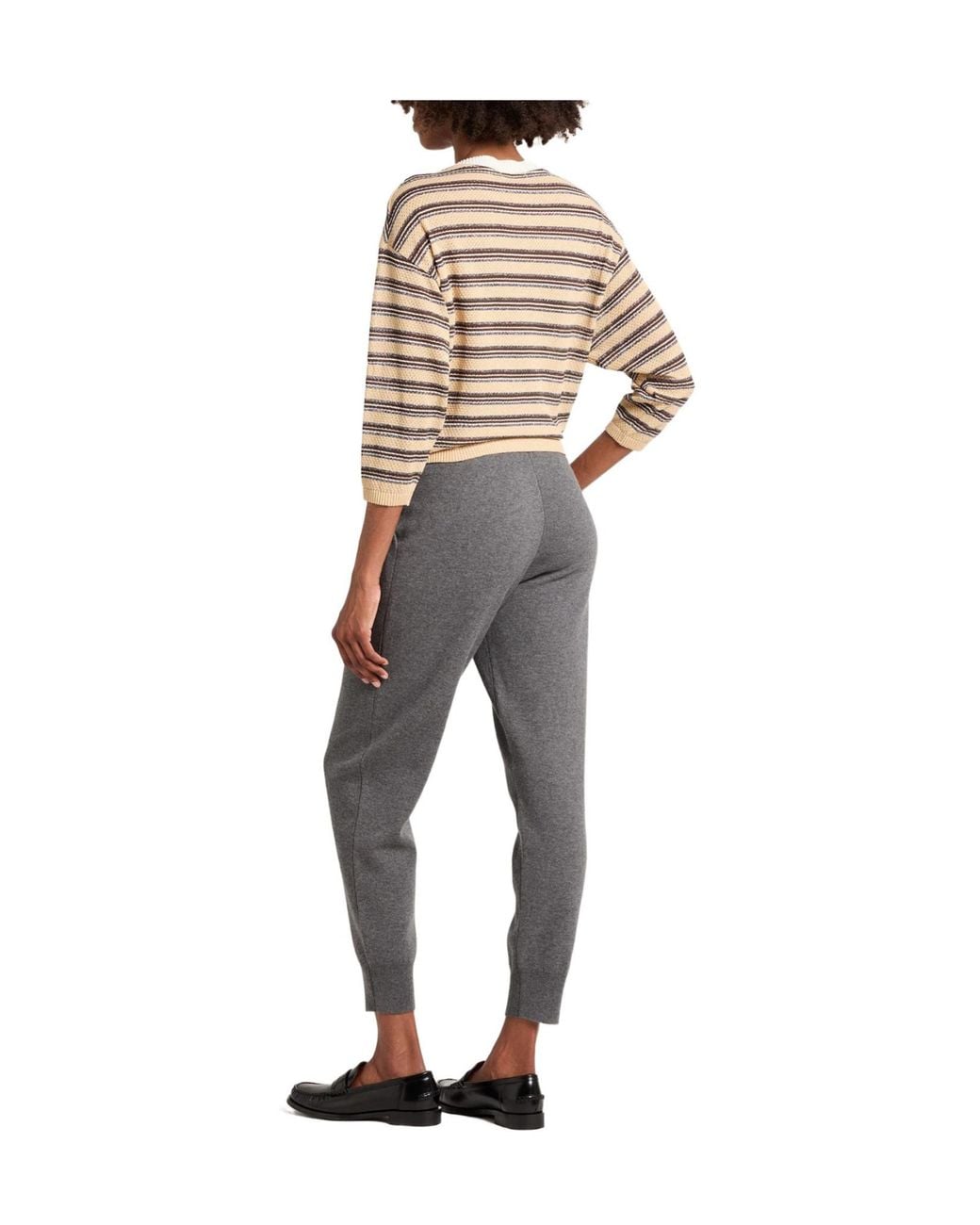 Burberry Gray Solid Color Sweatpants