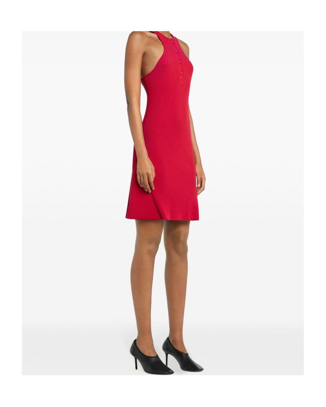Courreges Red Courrèges Scuba Racerback Mini Dress