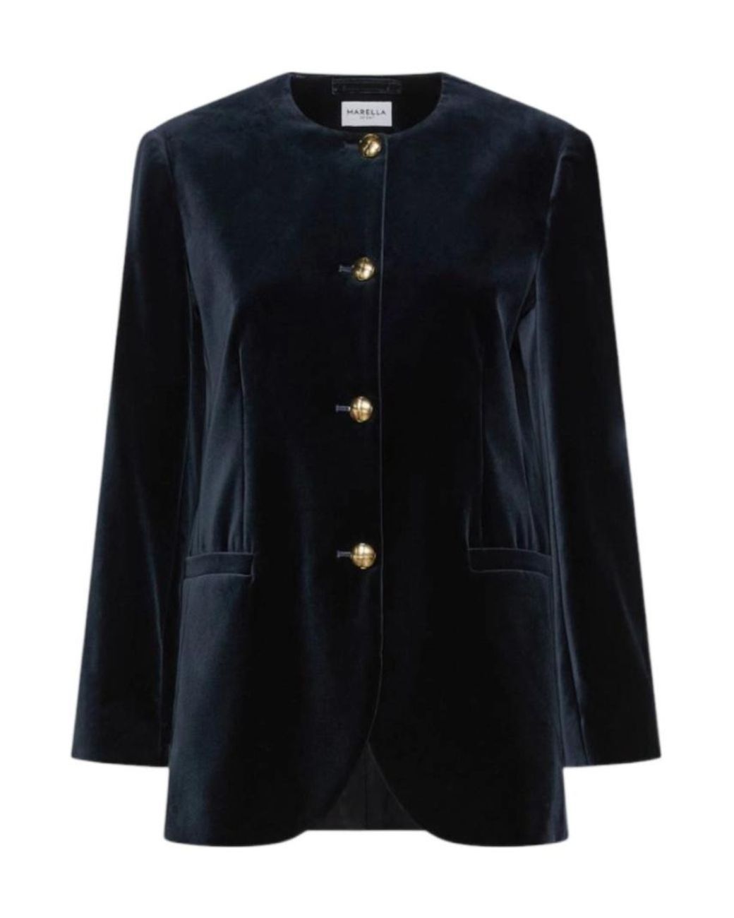 Marella Black Single-Breasted Casual Jacket