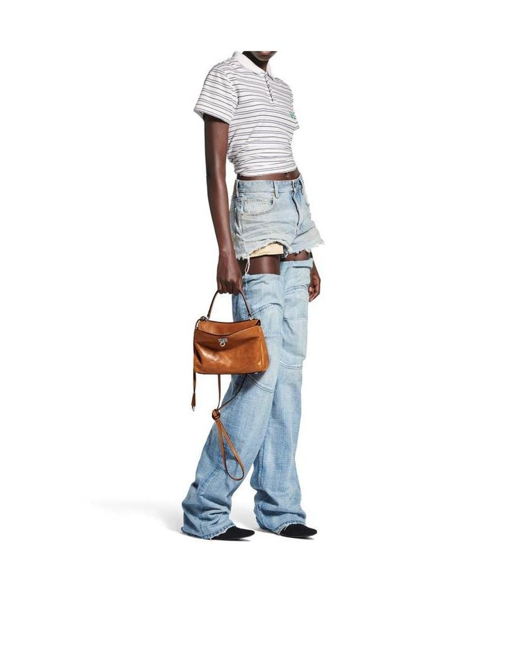Balenciaga Brown Rodeo Mini Top Handle Bag