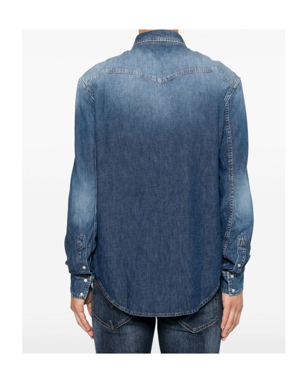 Dondup Blue Denim Shirt for men