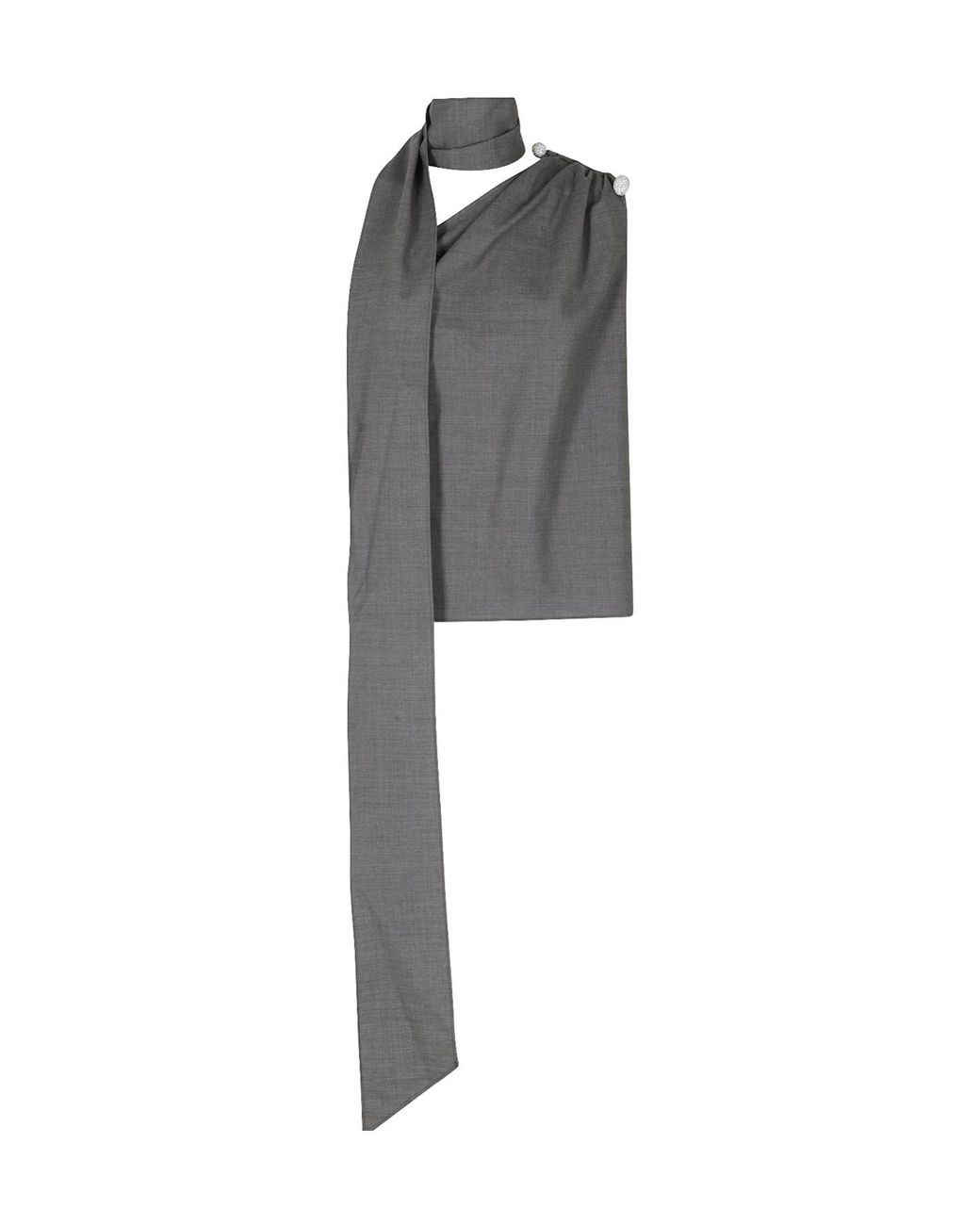 GIUSEPPE DI MORABITO Gray Sleeveless Top