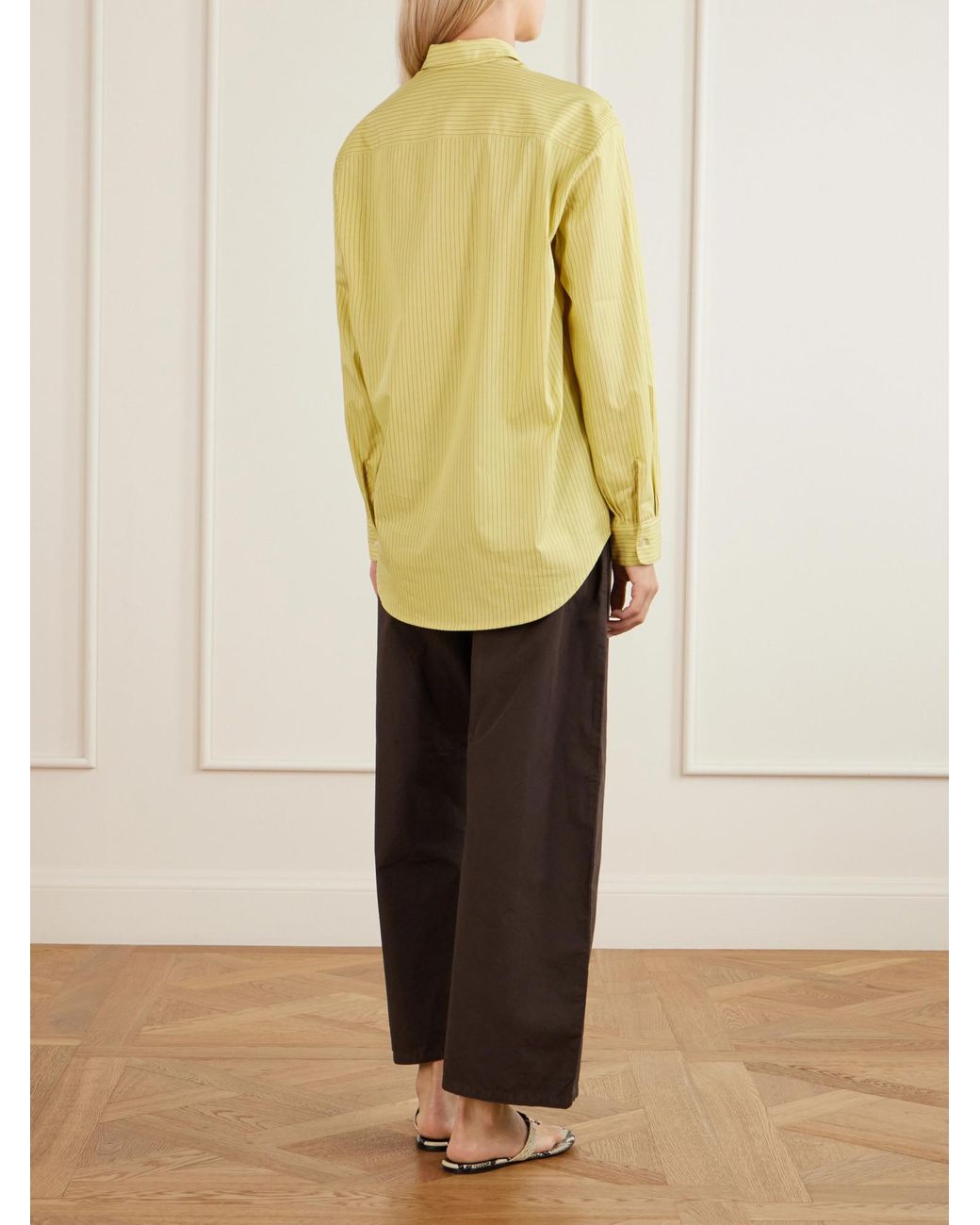 Leset Yellow Cotton And -Blend Poplin Shirt