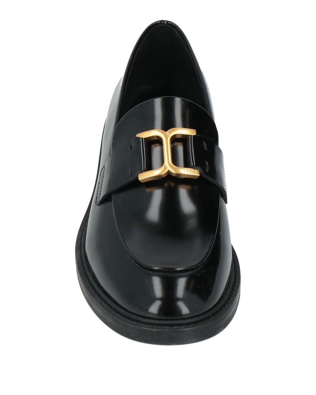 Chloé Black Leather Loafers