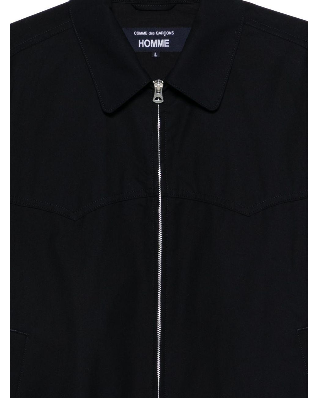 Comme des Garçons Black Long-Sleeved Casual Jacket for men
