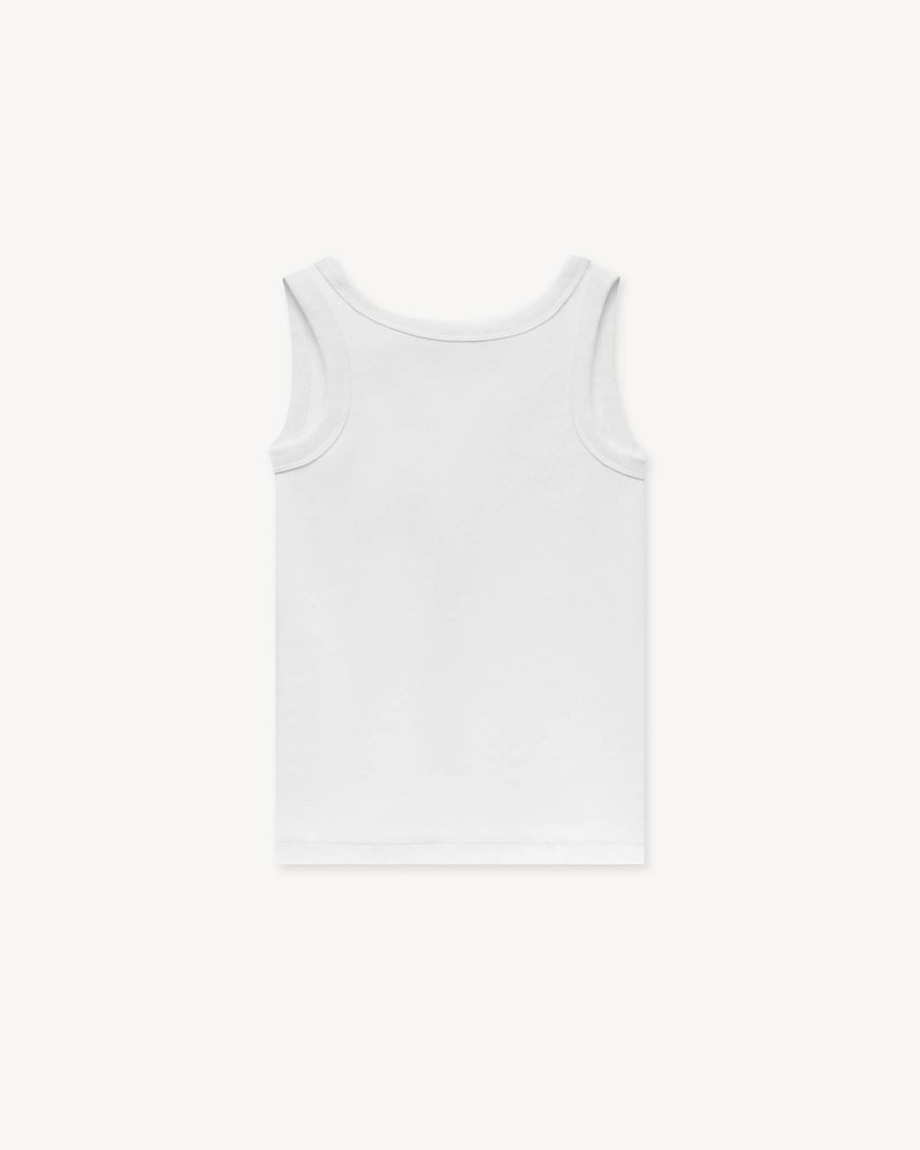 KENZO White Logo Ribbed Tank Top