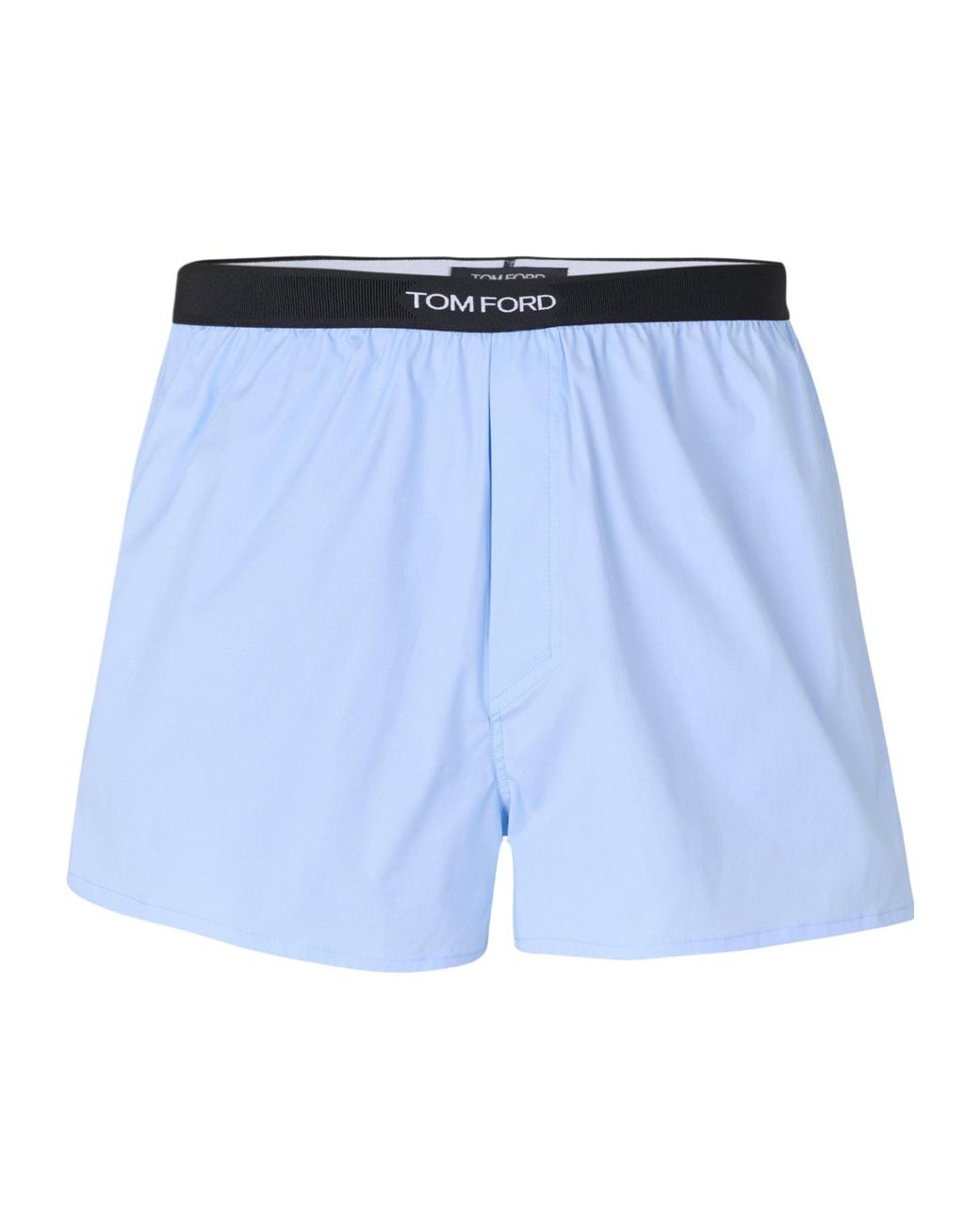 Tom Ford Blue Loose-Fitting Ankle-Length Shorts for men