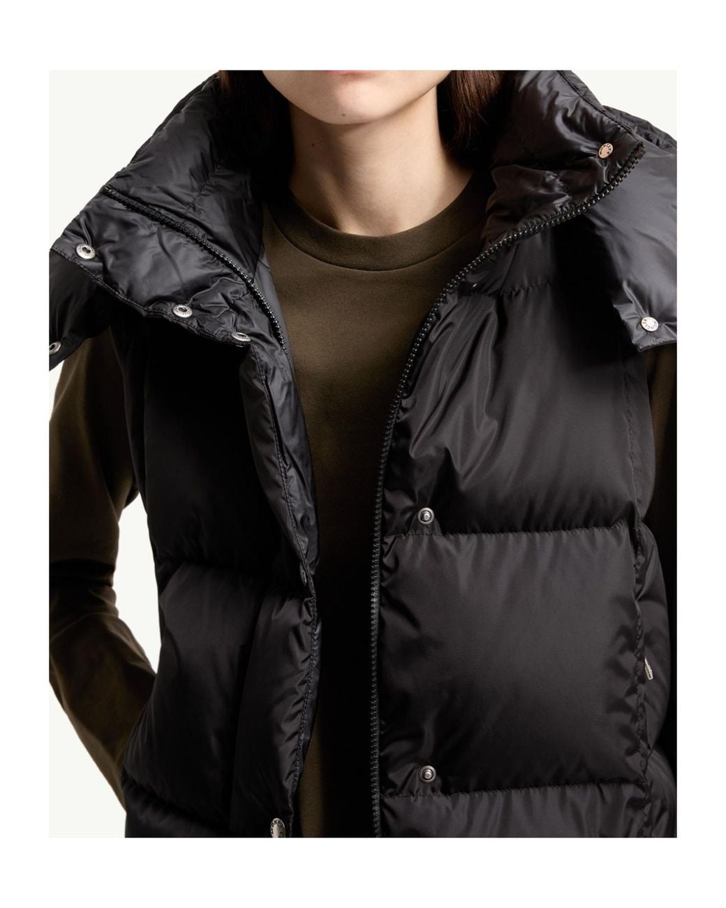 Moncler Black Macareux Down Vest