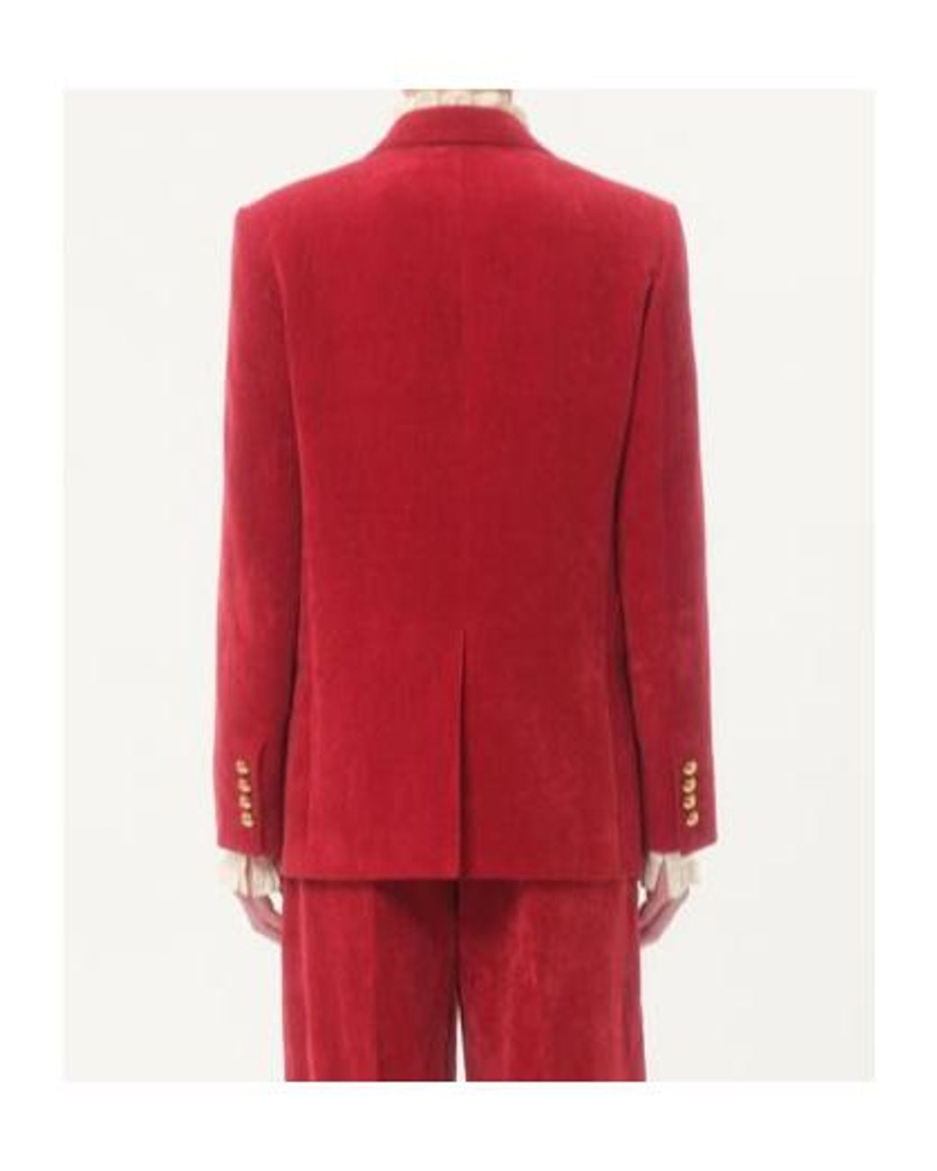 Valentino Red Double-Breasted Long-Sleeved Jacket for men