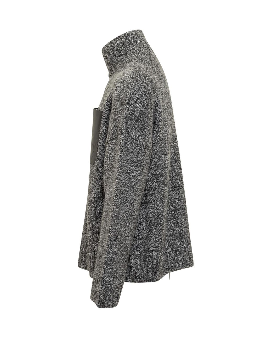 J.W. Anderson Gray Jw Anderson Patch Pocket Turtleneck Knitted Jumper for men