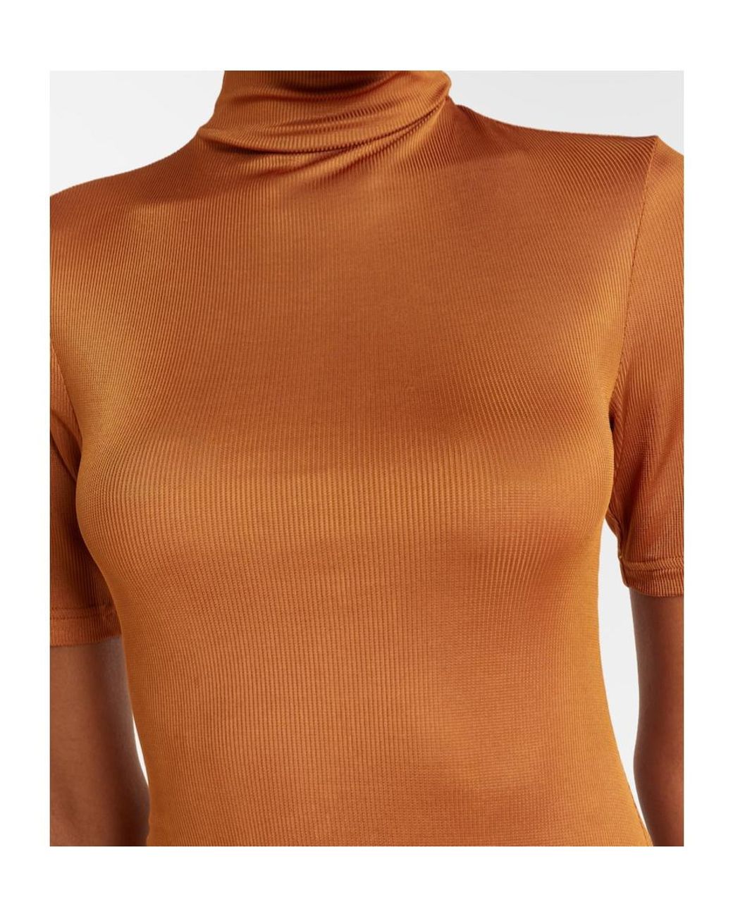 Christopher Esber Brown Fusion Ruched Minidress