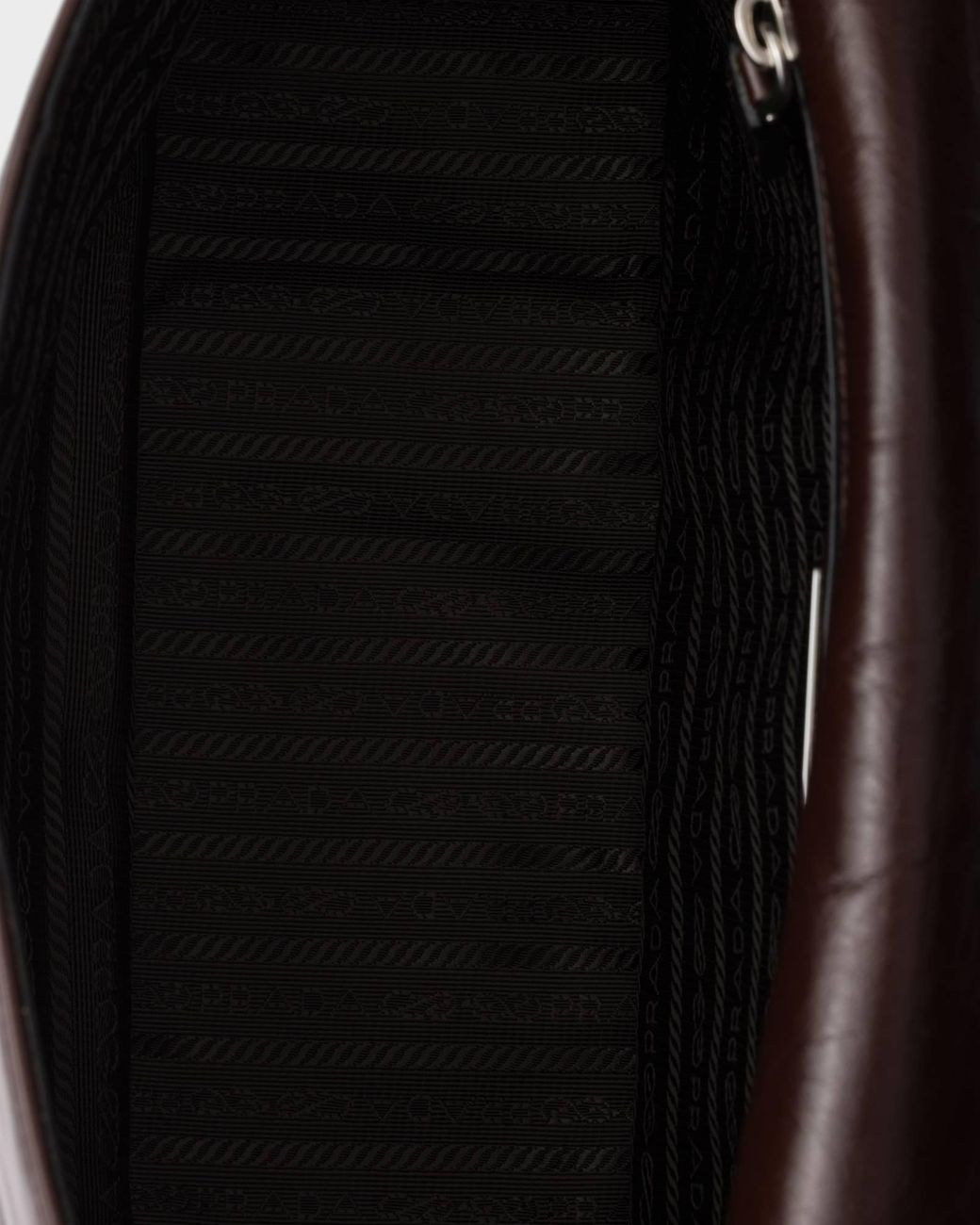 Prada Brown Triangle-Logo Crossbody Bag for men