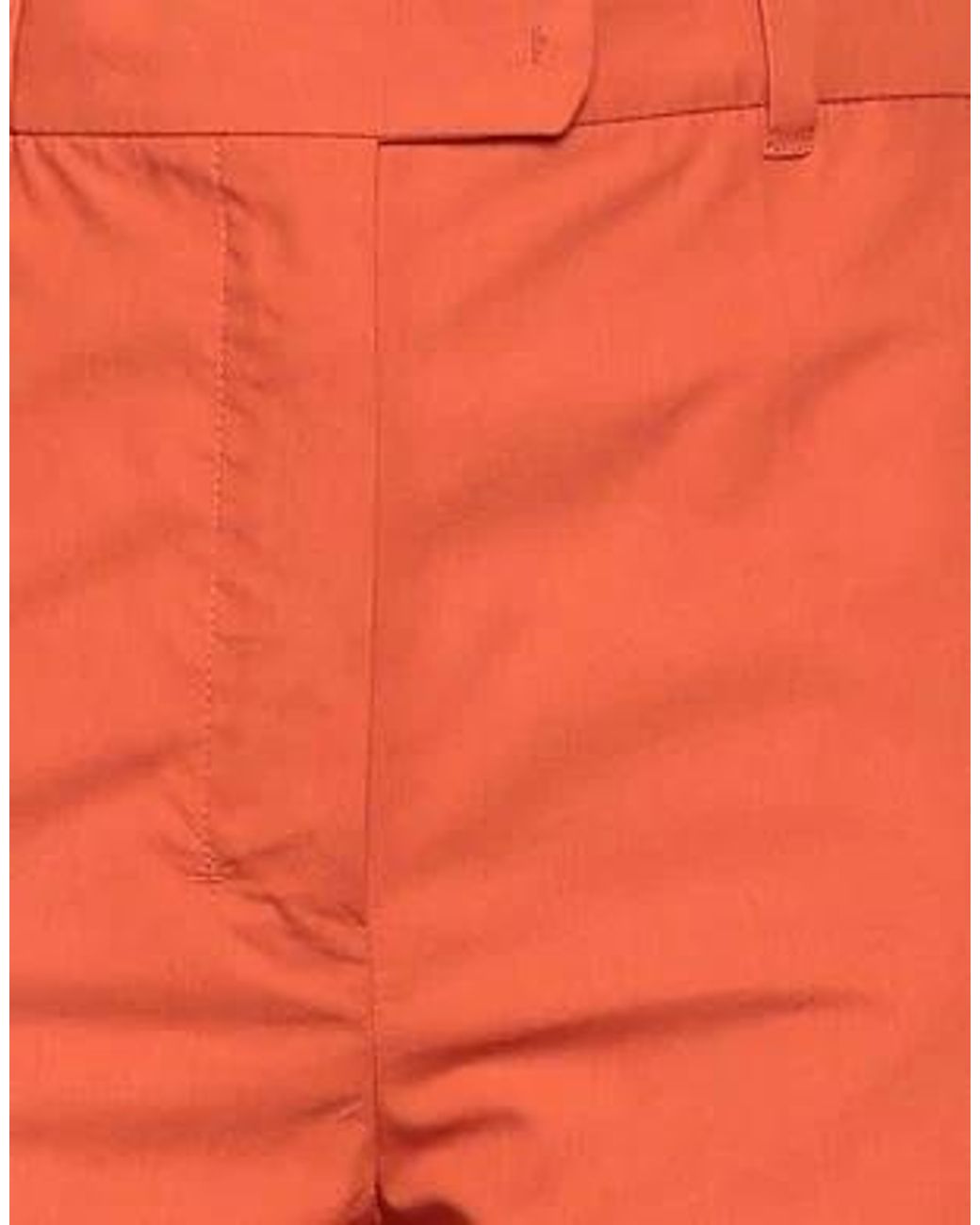 Max Mara Red High-Waisted Straight-Leg Cropped Casual Trousers