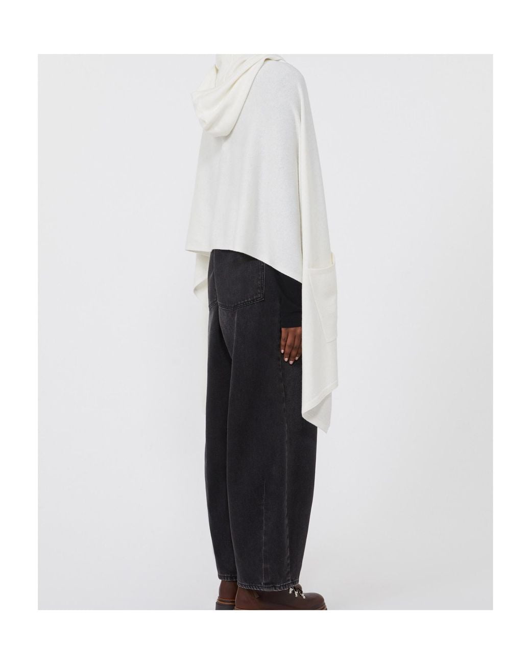 Weekend by Maxmara White Hooded Shawl