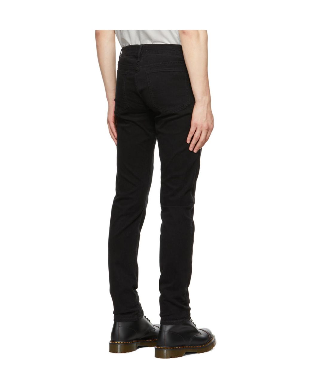 FRAME Black L'Homme Slim Brushed Twill Jeans for men