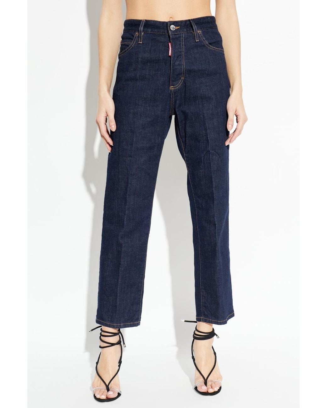 DSquared² Blue Straight Leg Jeans