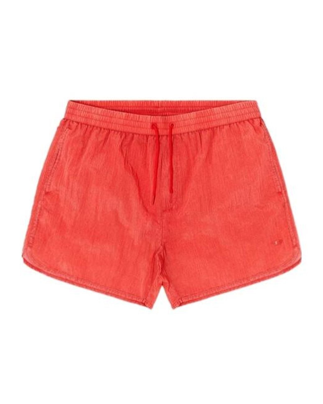 Mid Guy DIESEL Mid-Length Swim Shorts in Red for Men | Lyst