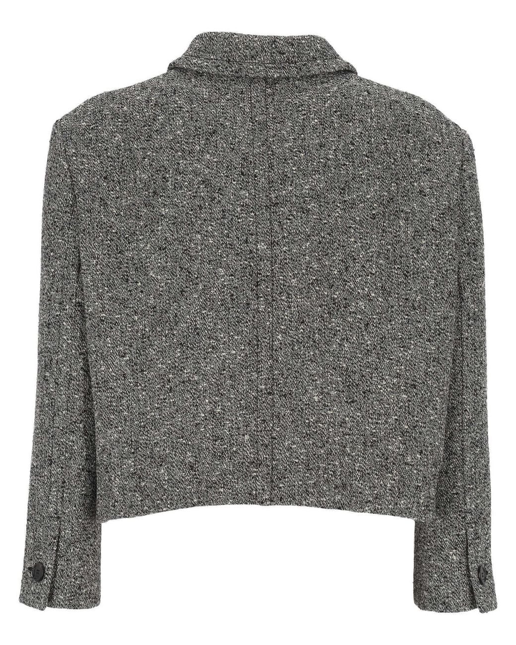 Gucci Gray Double Mouliné Jacket