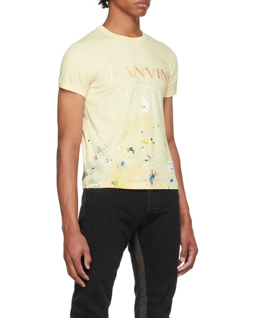 Lanvin Natural X Gallery Dept. Logo Embroidered T-Shirt