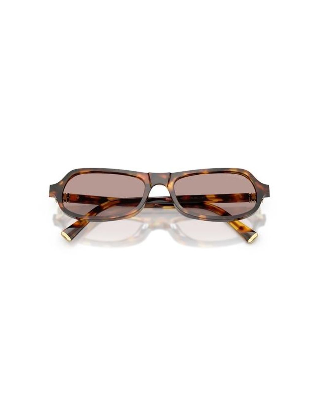 Miu Miu White Eyewear Miu Regard Geometric Frame Sunglasses for men