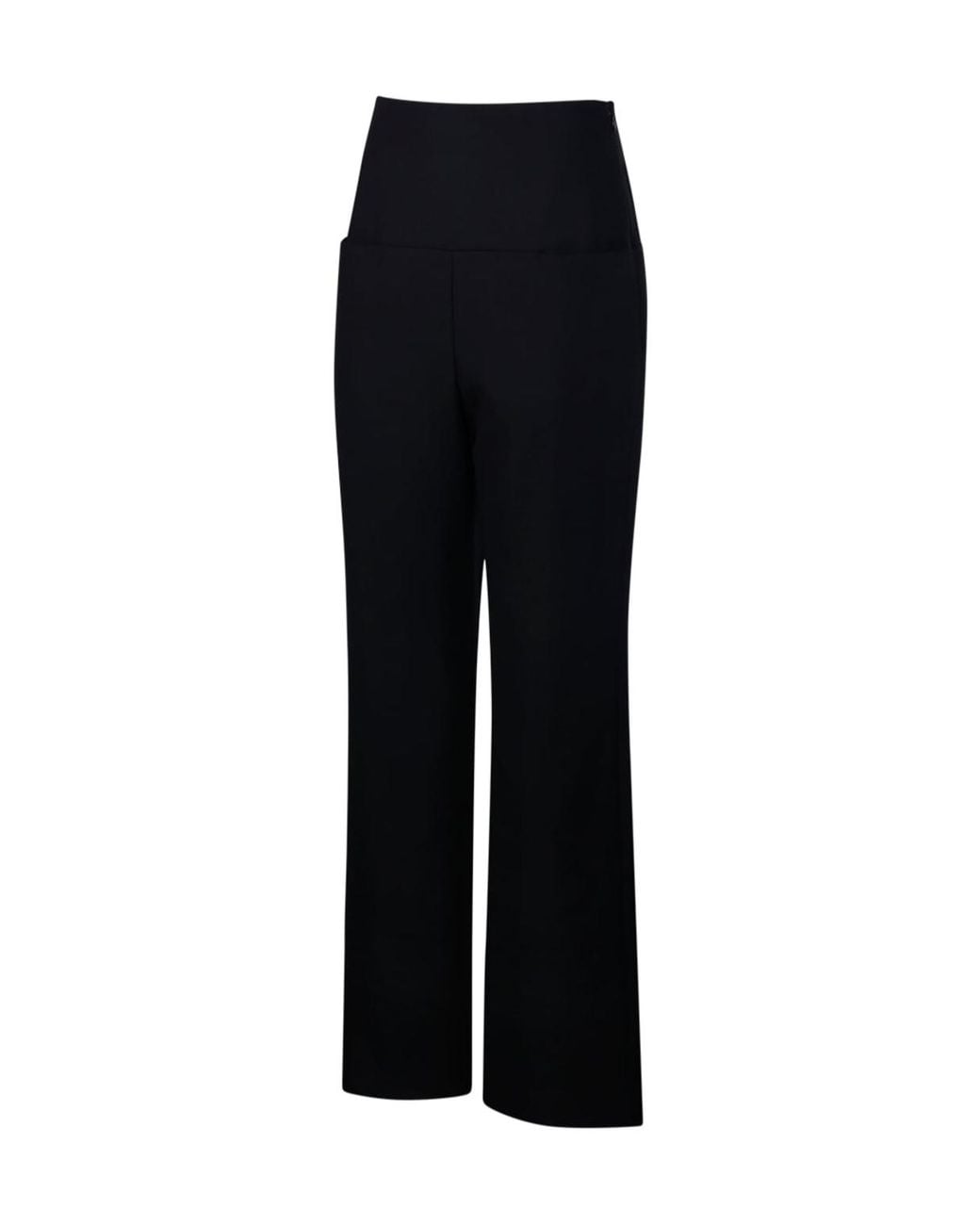 Alaïa Black Alaïa High-Waist Wide-Leg Pants