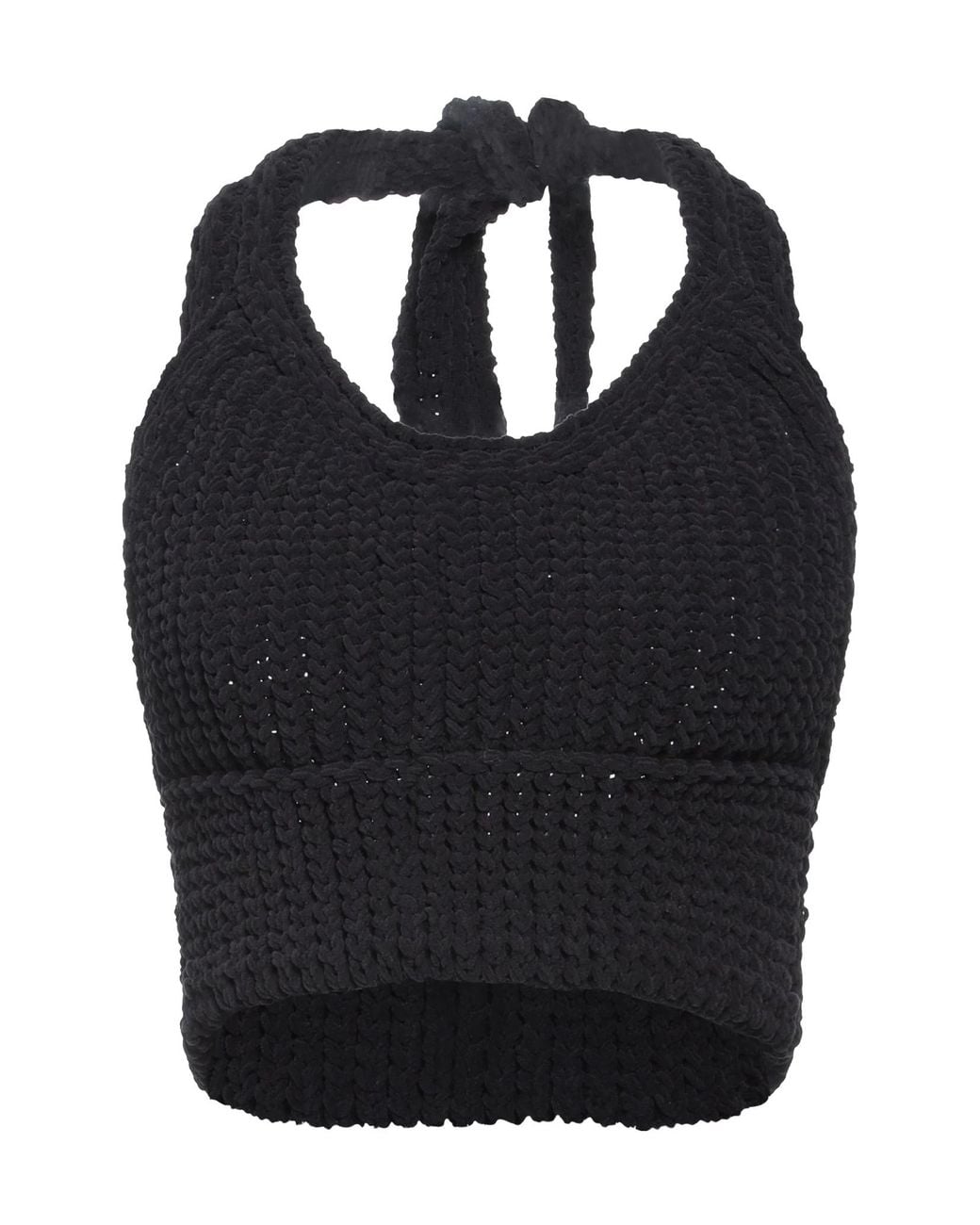 Jacquemus Black Solid Color Tops