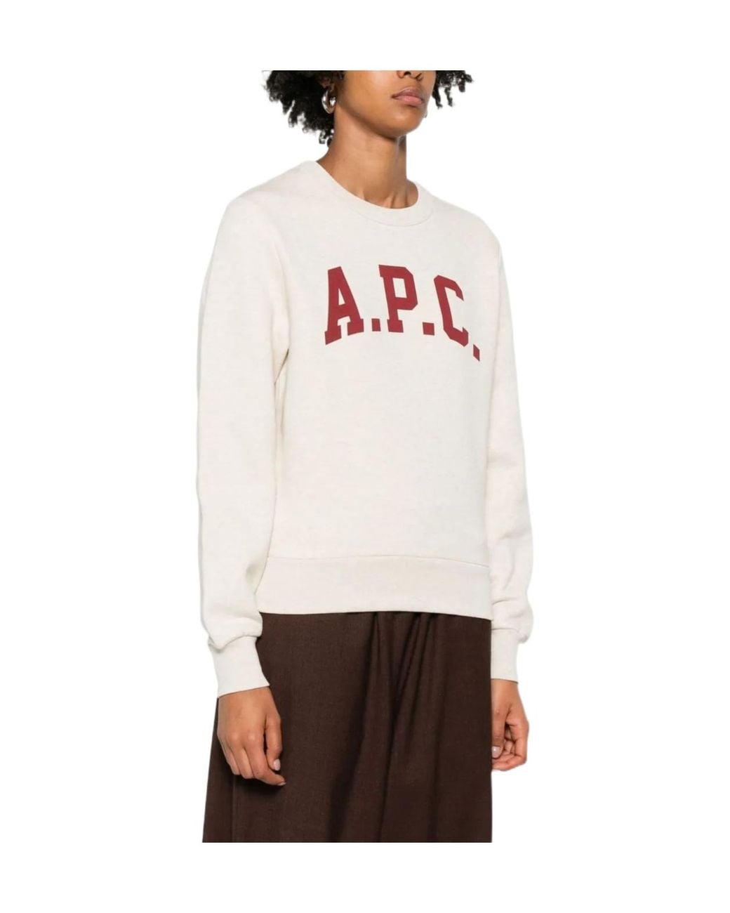 A.P.C. White Sweatshirt