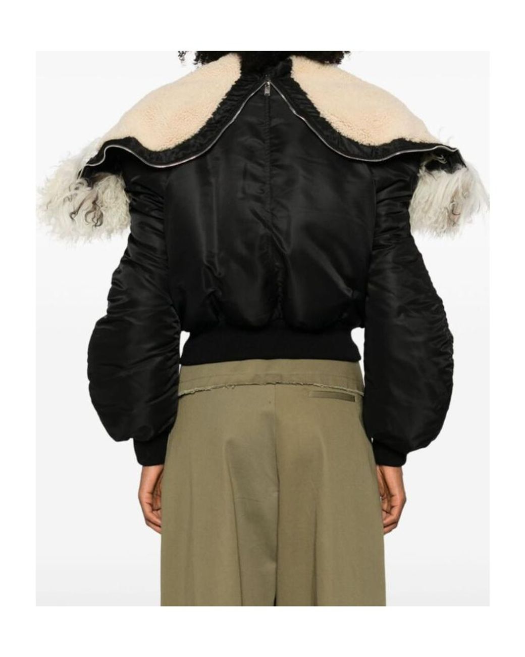 McQueen Black Jacket Type Bomber