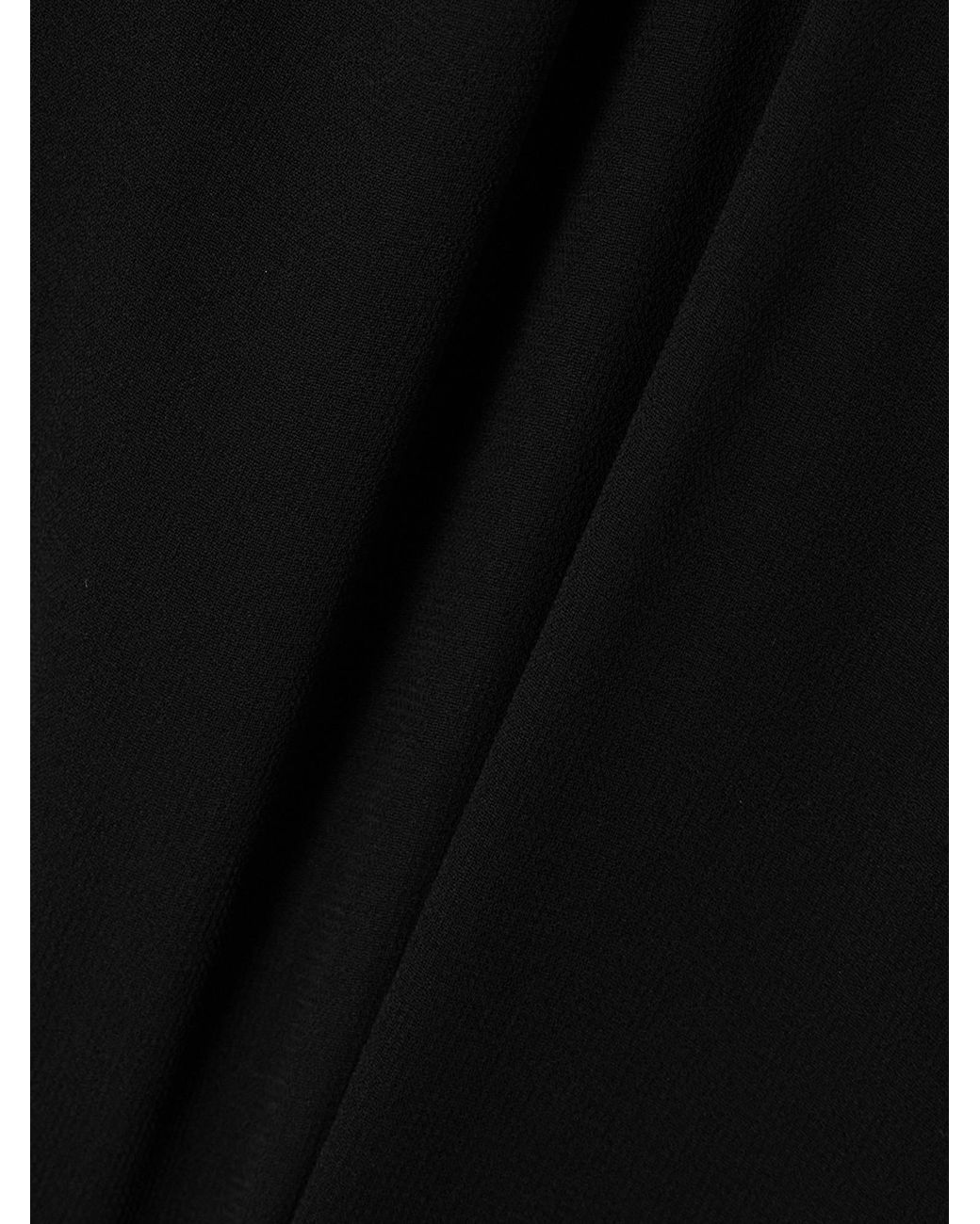 Acne Black Ruffle Detailed Sleeveless Midi Dress