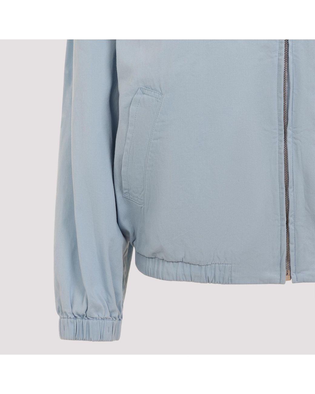 Prada Blue Long-Sleeved Zipped Jacket