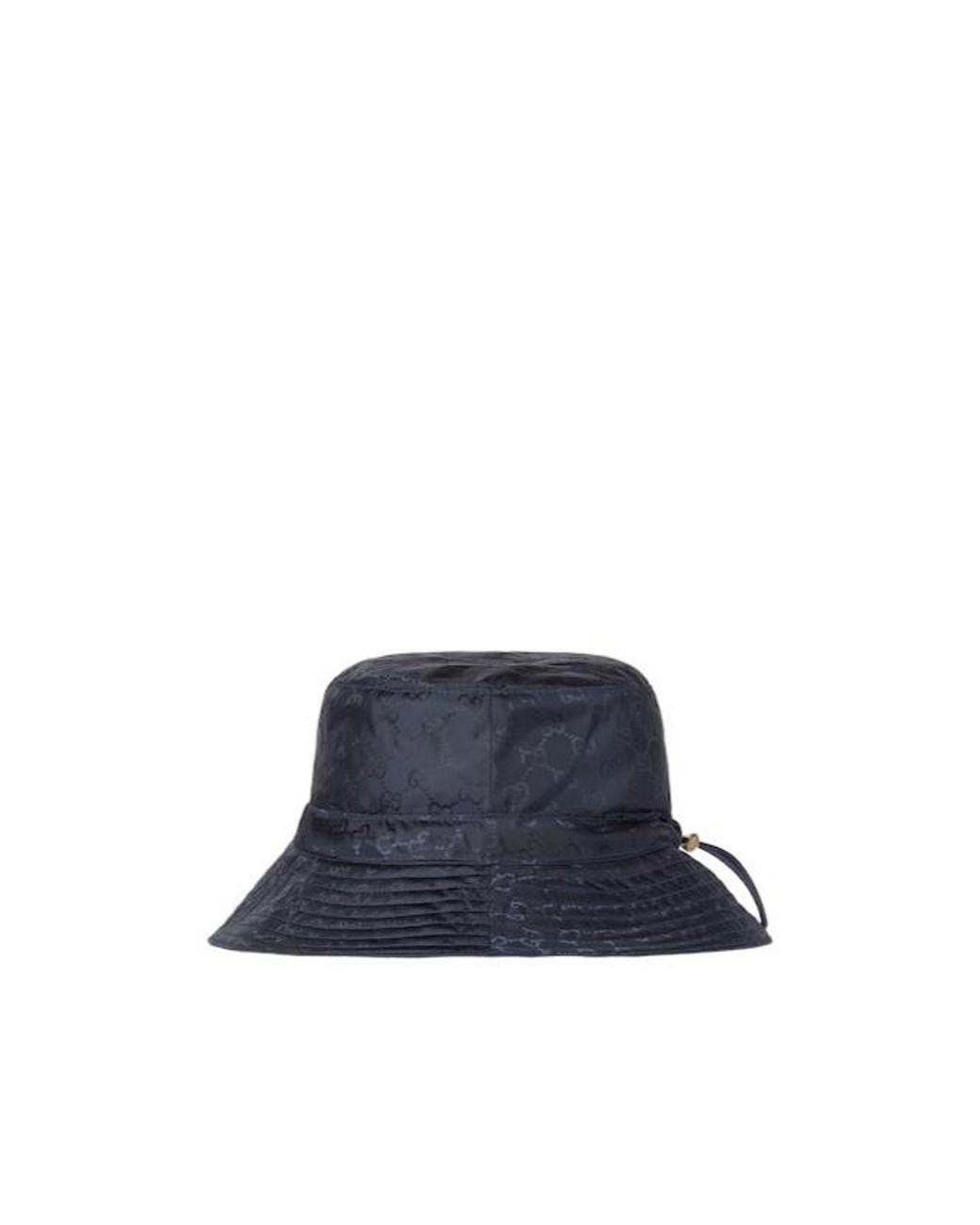 Gucci Blue Monogrammed Bucket Hat