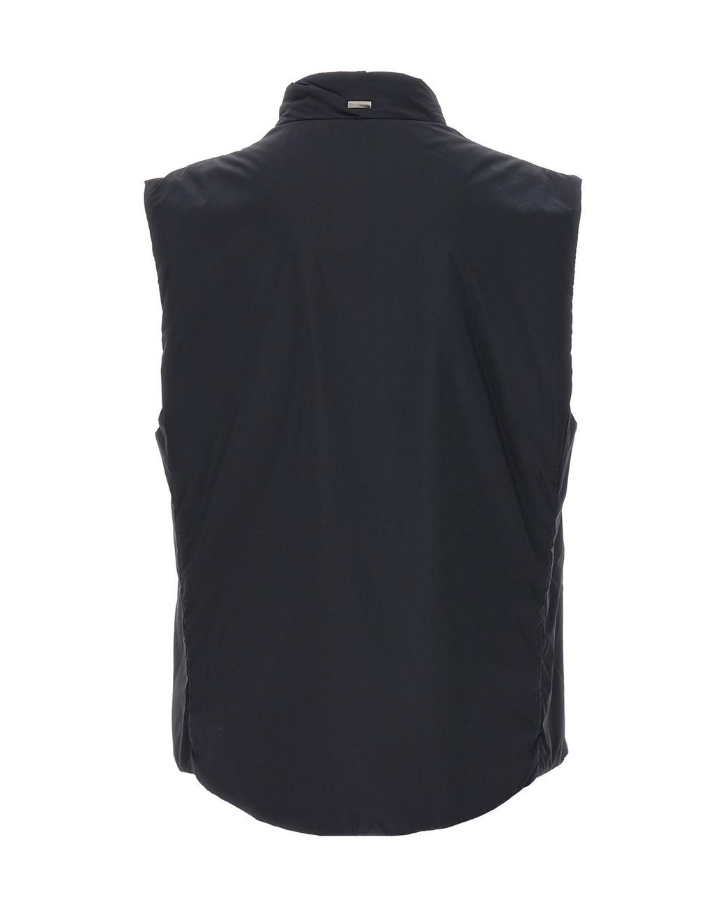 Herno Blue Zip-Up Sleeveless Gilet for men
