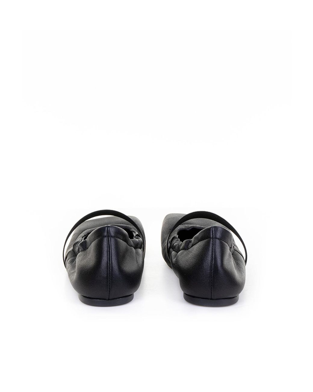 Vic Matié Black Almond Toe Slip-On Ballerinas