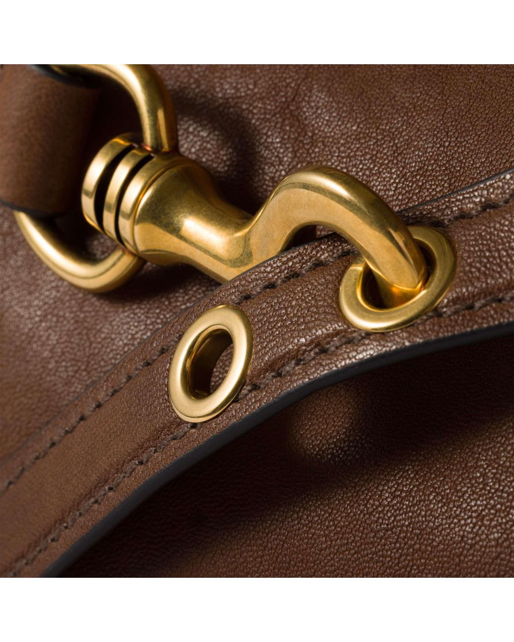 Miu Miu Brown Aventure Nappa Leather Bag
