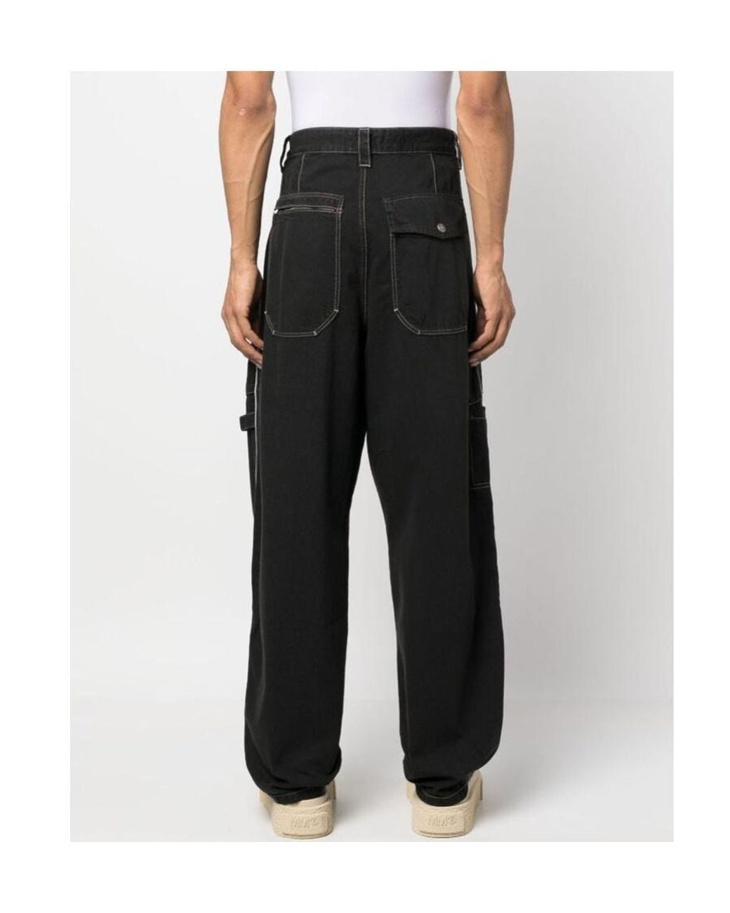 Isabel Marant Black Paciane Straight-Leg Parker Pants for men