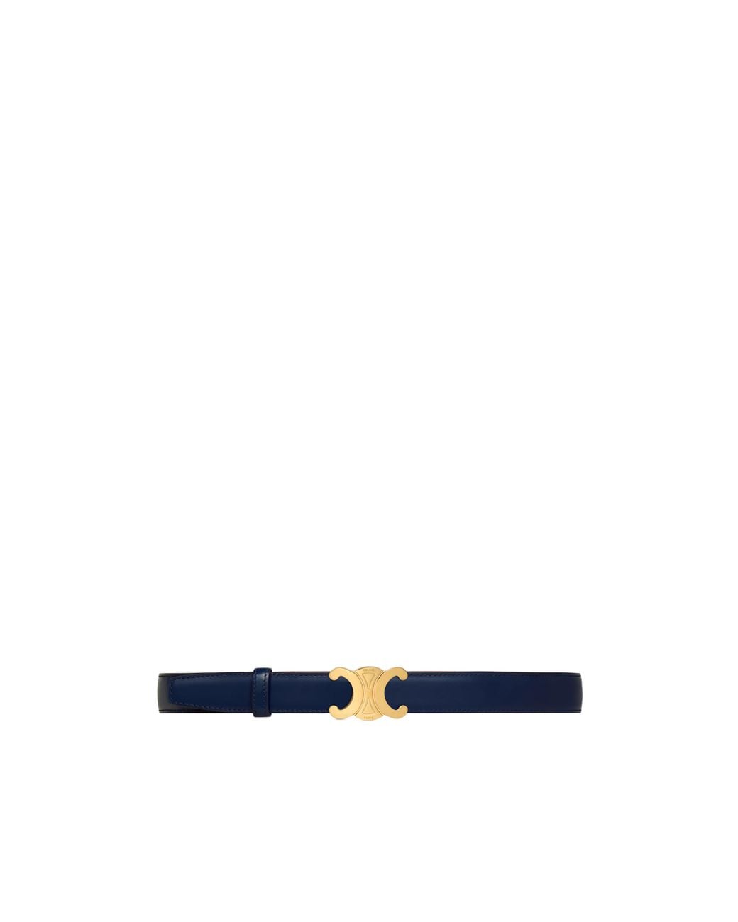 Céline Blue Triomphe Buckle Reversible Strap 25Mm for men