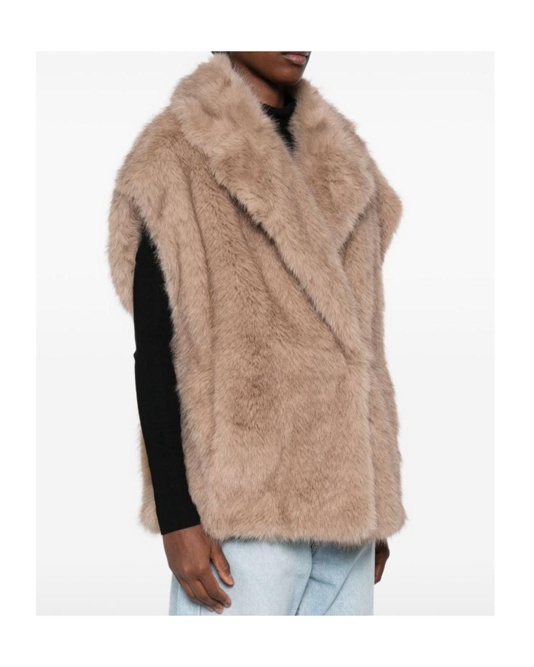 Stand Studio Natural Sleeveless Coat