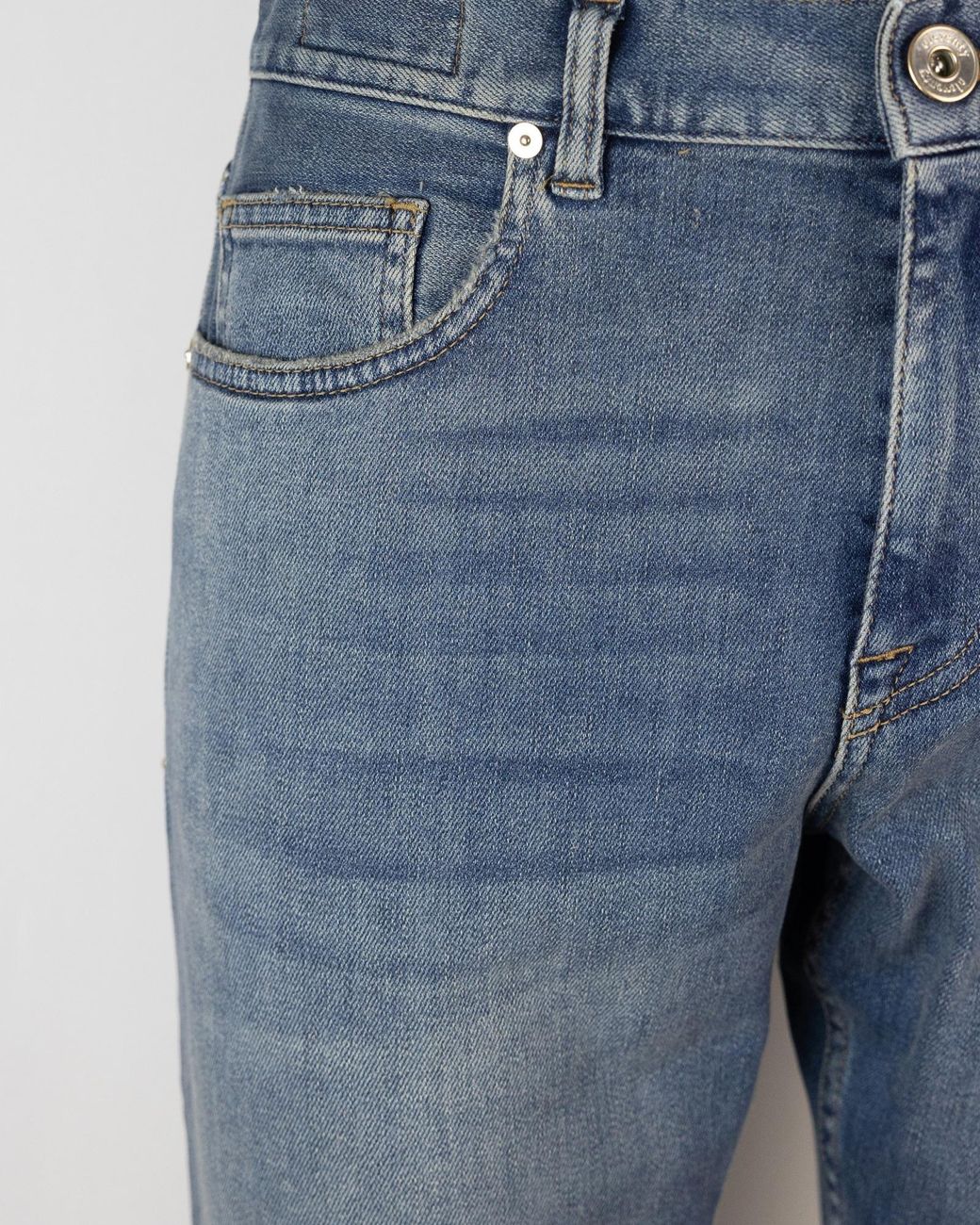 Eleventy Blue Slim Straight-Leg Jeans for men