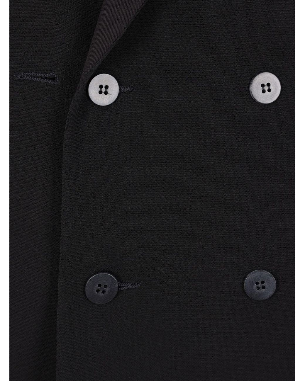 Magliano Black Double-Breasted Jacket for men