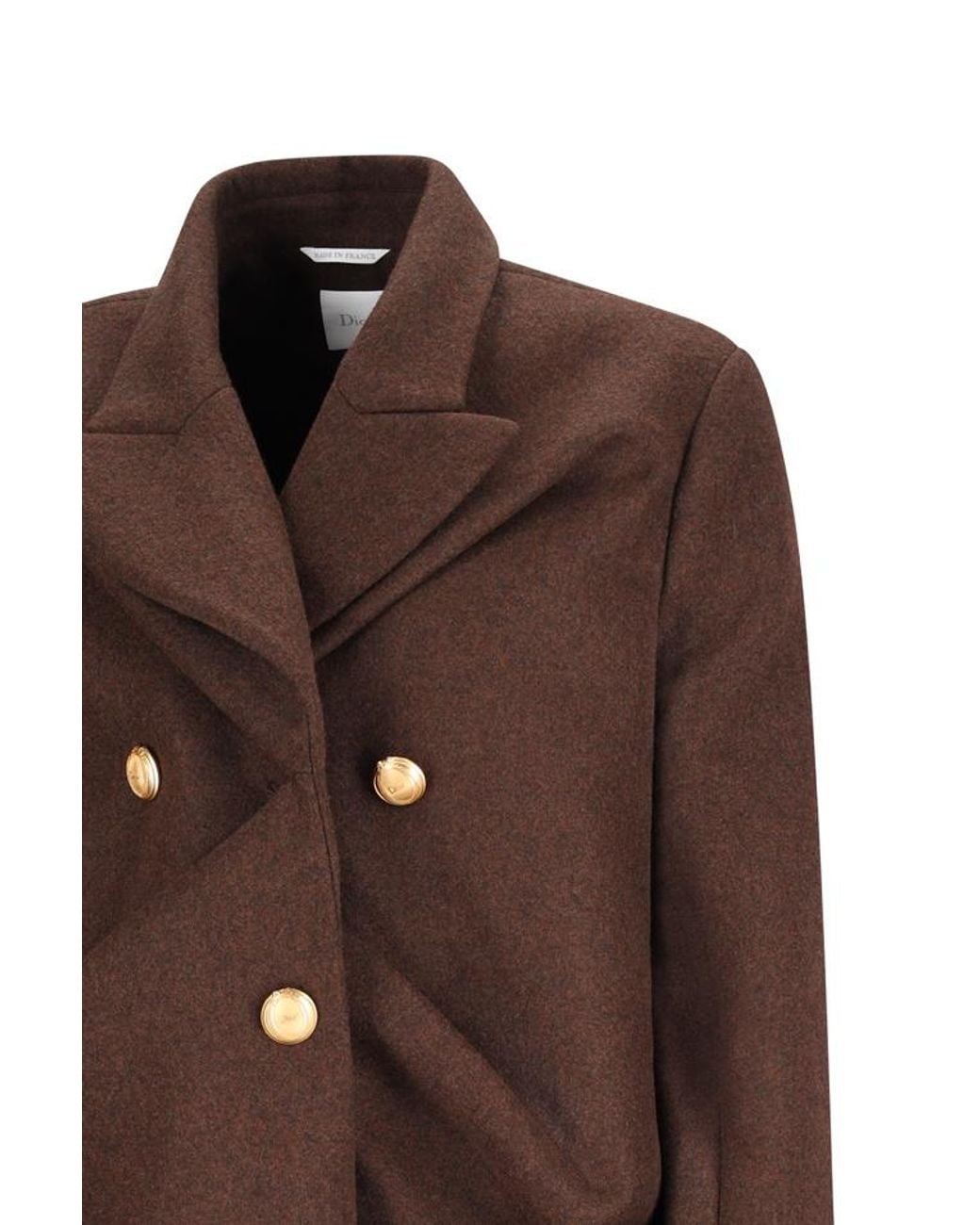 Dior Brown Long-Sleeved Coat